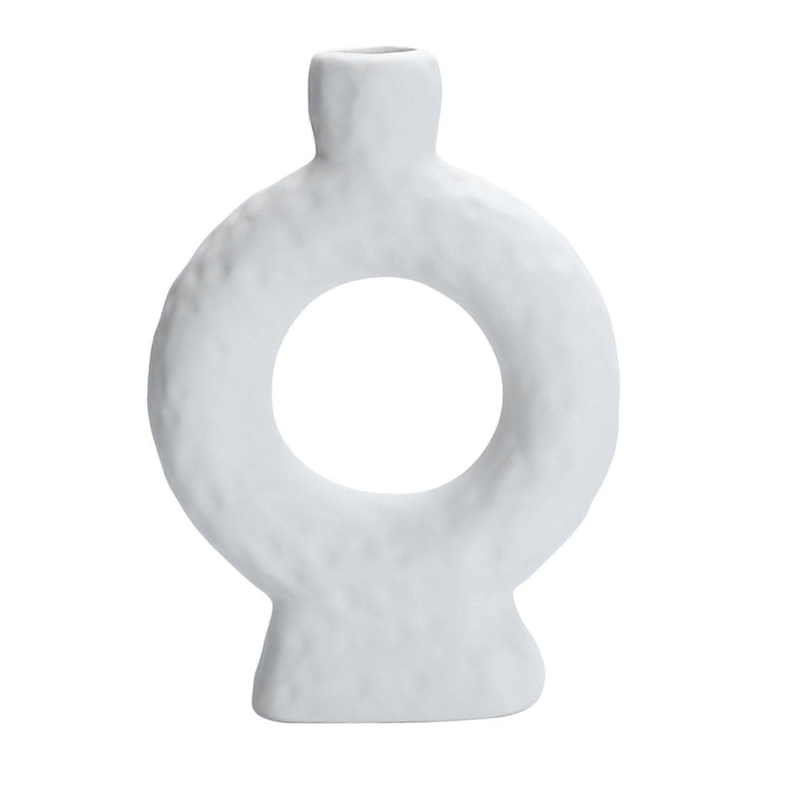 white color ceramic Vases Nordic Minimalism Style Decoration for Centerpieces,