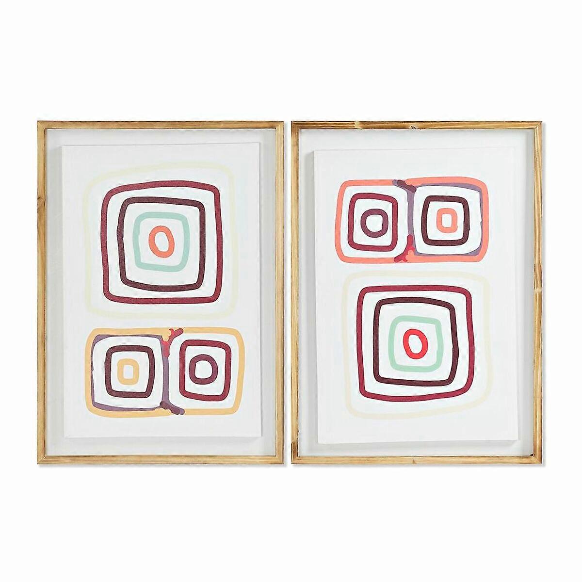 Canvas DKD Home Decor Pine polystyrene canvas 50 x 2.8 x 70 cm