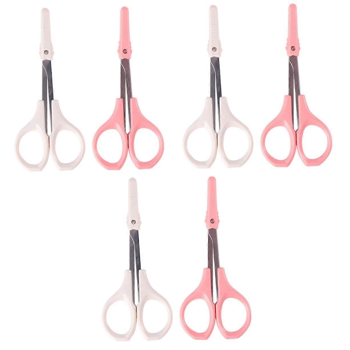 3sets Tiny Scissors for Eyebrows Makeup Precision Eyebrow Trimmer Nose Hair Scissors Beauty Travel Size 2pcs3