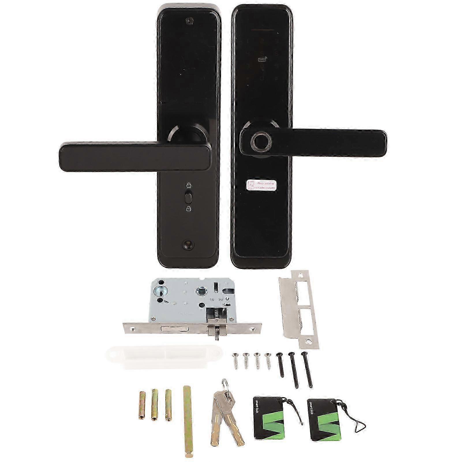 Electronic Smart Door Lock Touch Keypad Password Ic Card Fingerprint Home Security Access