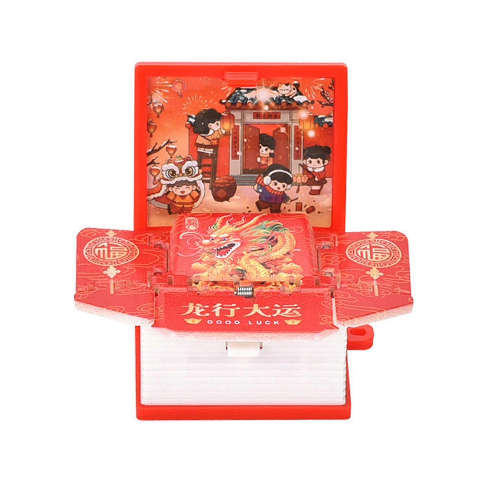 3D Folding Popup Book Keychain Children's Science Puzzle Novelty Mini Dinosaur Keyring Bag Decoration Handheld Kids Toy
