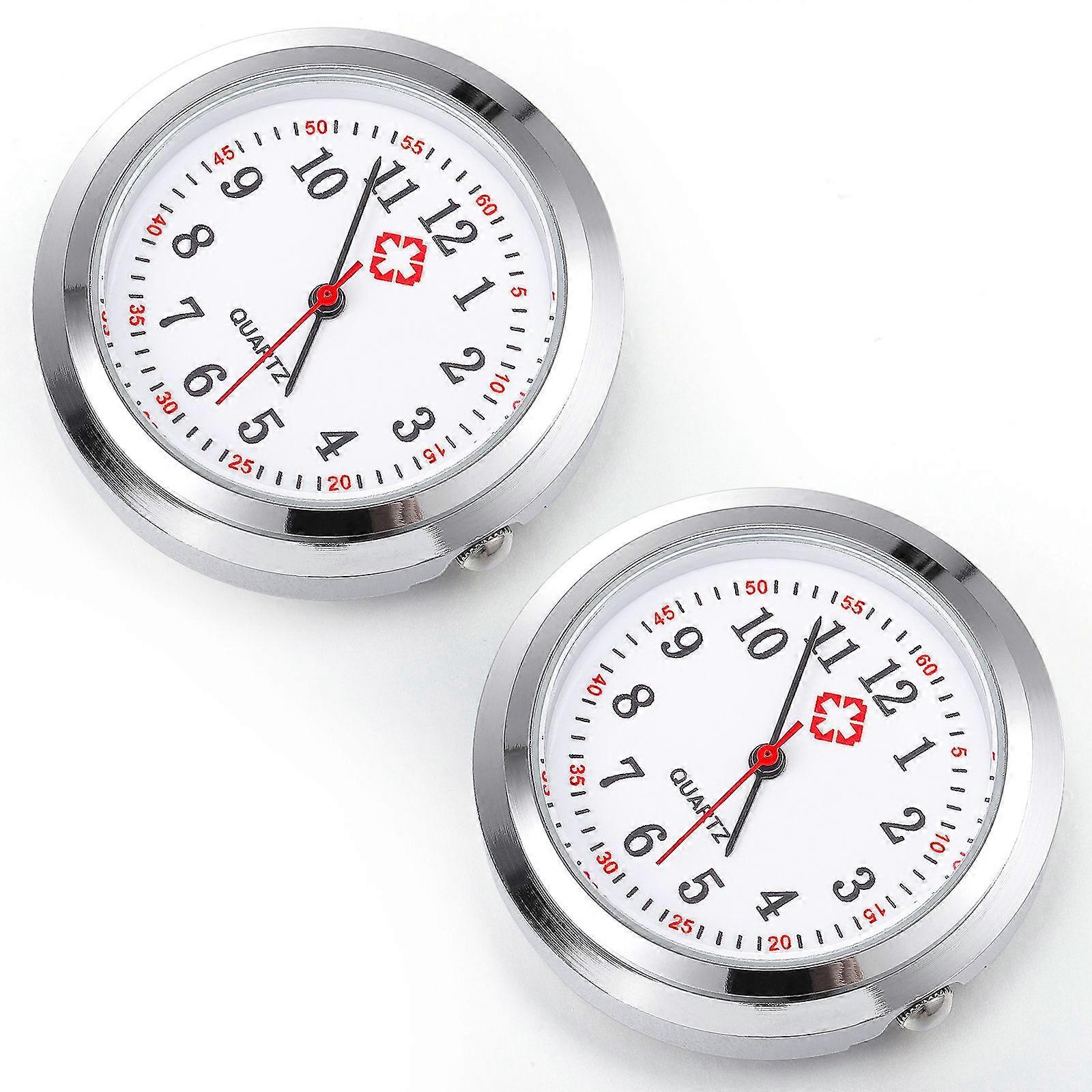 2pcs Creative Quartz Pocket Watch Dial Practical Nurse Pocket Watch Dial