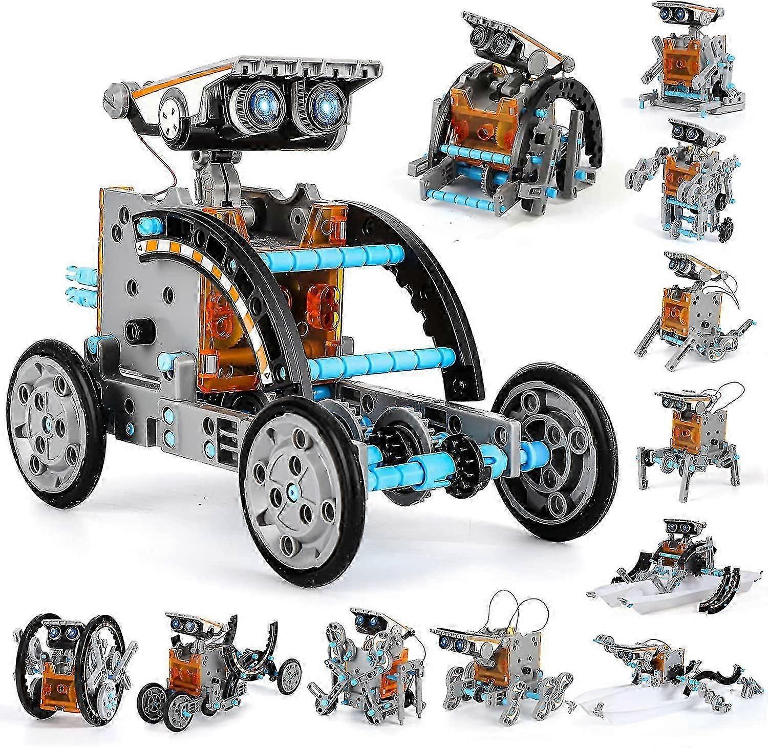 12-σε-1 Σετ Ηλιακού Ρομπότ Παιχνίδια Δώρα Για Παιδιά 8 9 10 11 12 13 Ετών, Εκπαιδευτικό Σετ Πειραμάτων Επιστήμης Κτιρίων Γενέθλια Για Παιδιά Αγόρια Κορίτσιαjinglon