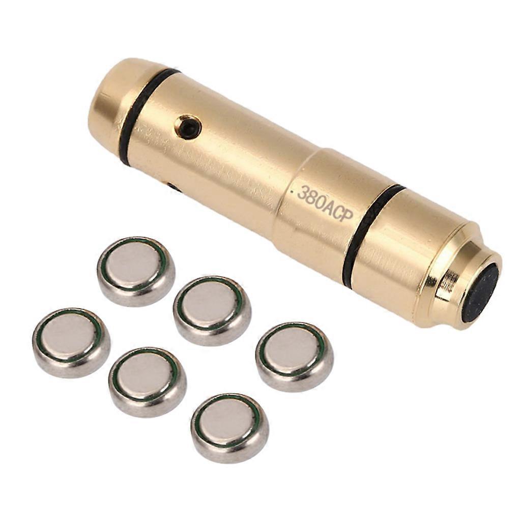 Dry Firing Training Hunting Red Laser Training Bore Sight Training Laser Bullet 380ACP Bore Sight for w/ Batteries Multicolor