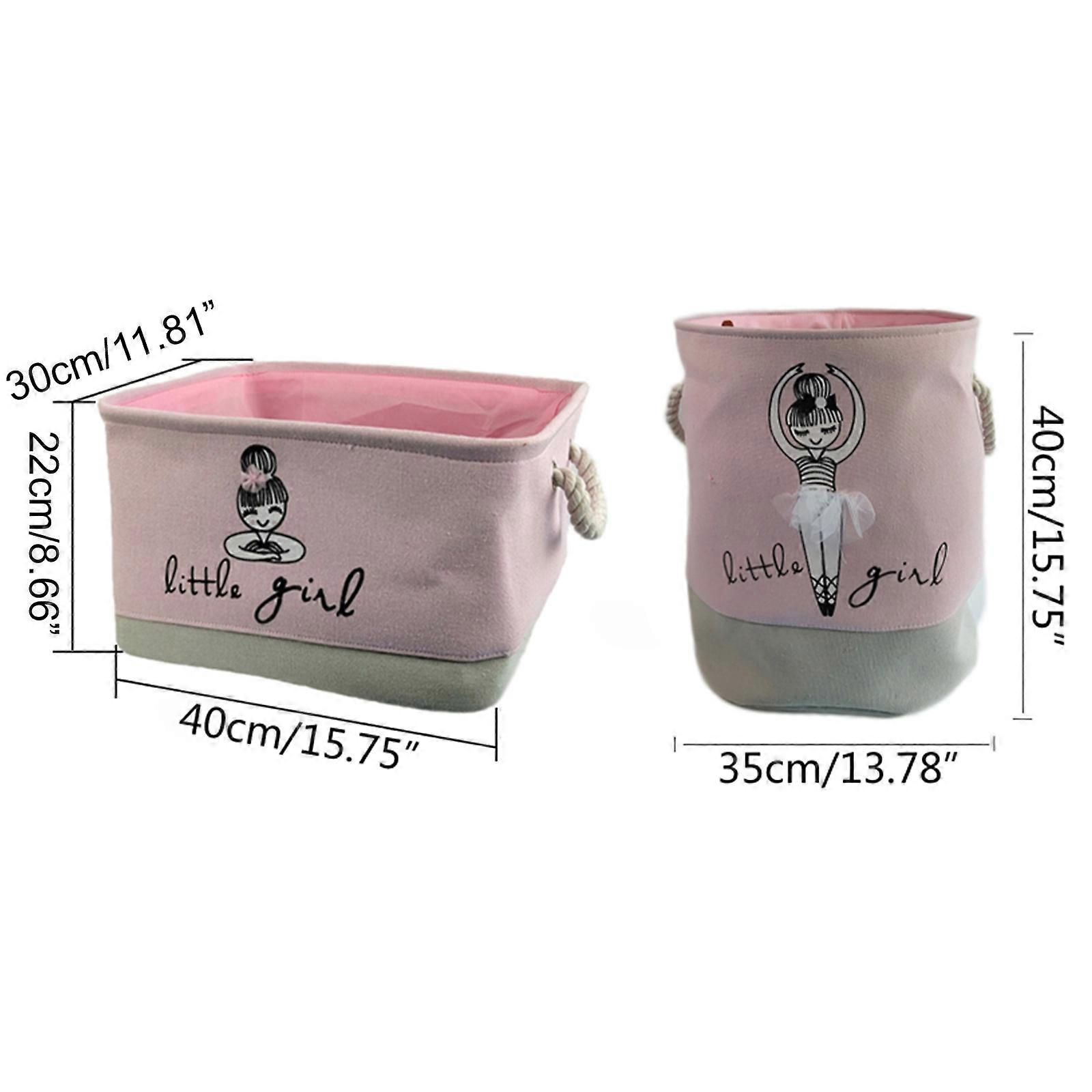 Folding Clothes Storage Basket with Handle Large Capacity Foldable Bucket