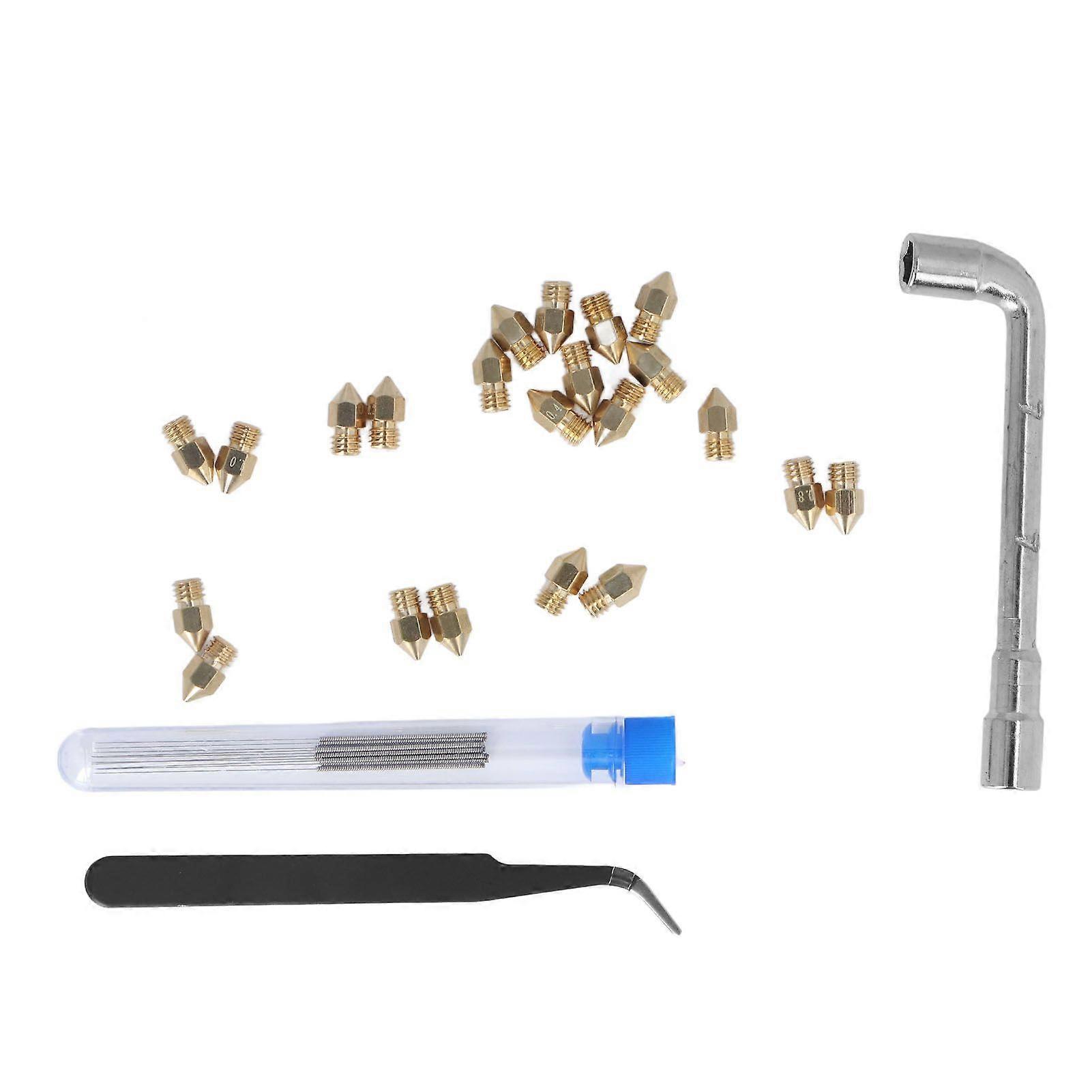 High quality  35-piece MK8 brass tip nozzle cleaning needle set