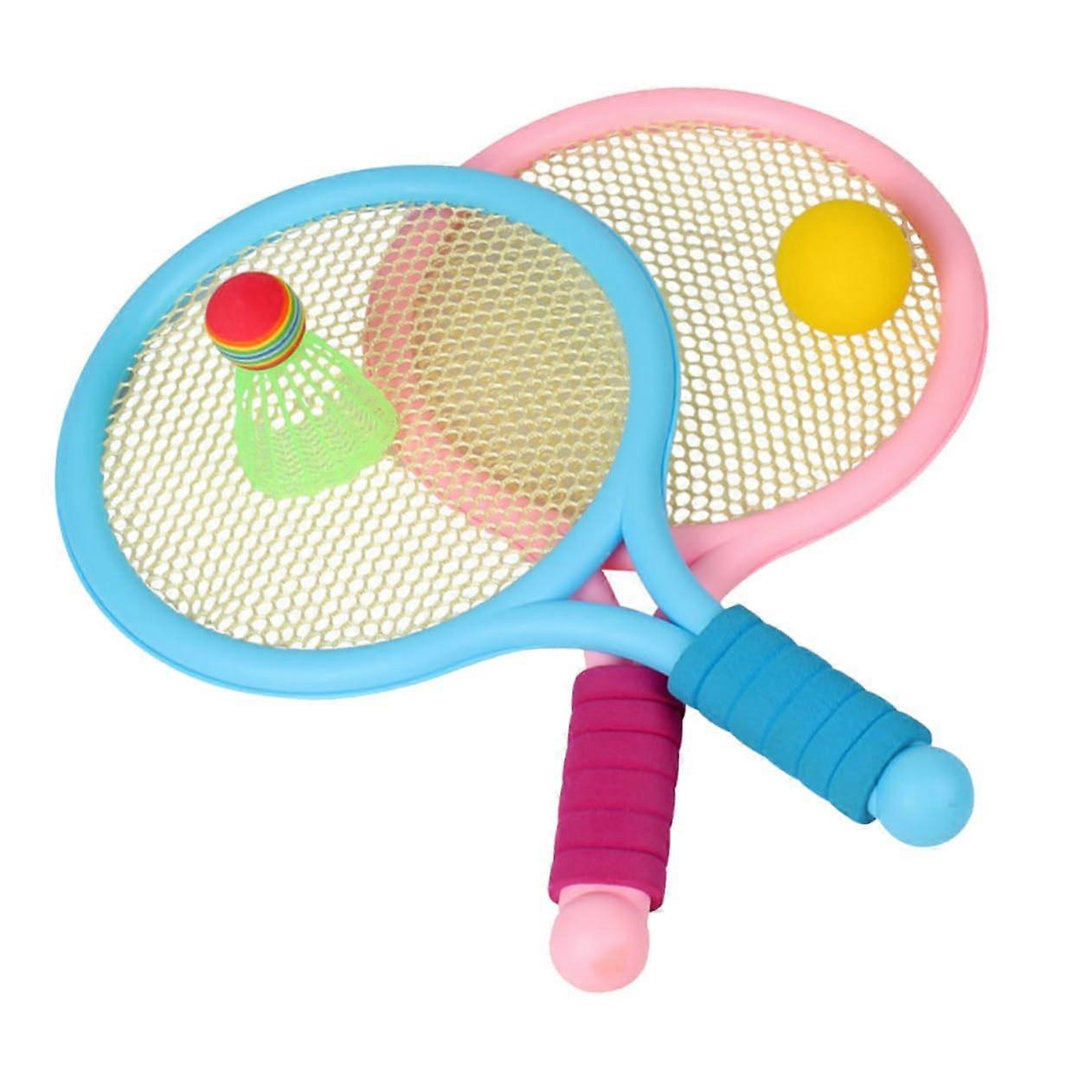 1 Set Badminton Set for Outdoor Activities with Balls, Promotes Hand-Eye Coordination, Bright Colors for Family Leisure Games