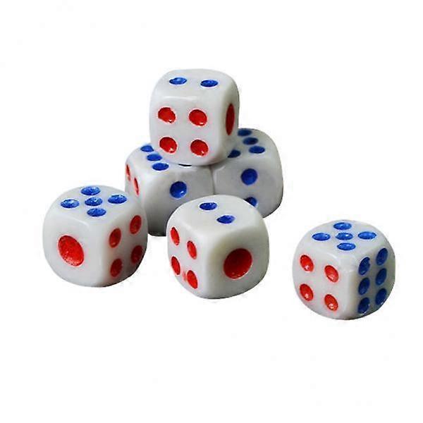 2-6pack 10pcs 12mm Plastic Spot Dice