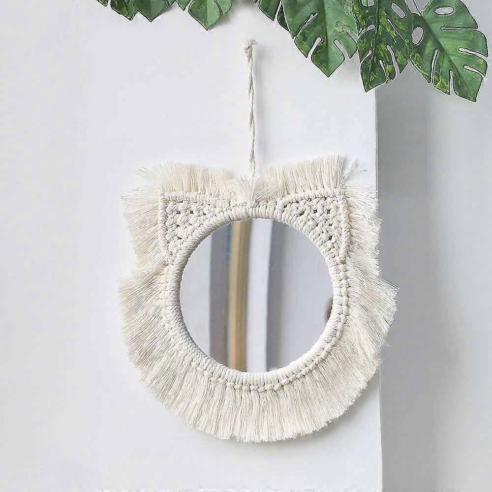 Mirror Woven Tapestry Boho Ornament
