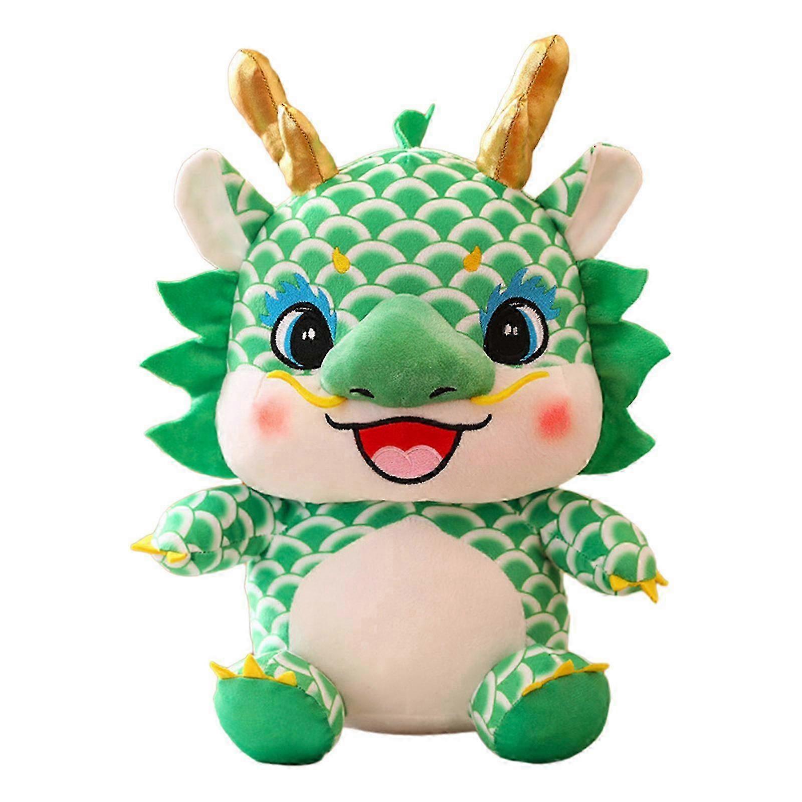 Plush Dragon Toy Collection for Chinese New Year Spring Festival, Stuffed Animal Doll Statue Ideal for Nursery and Dorm Kids