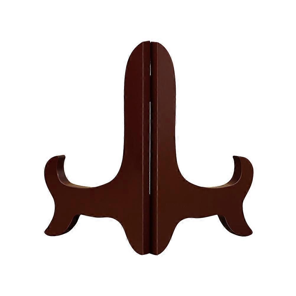 Solid Wooden Plate Holder, Functional Display Stand for Home Office Decor