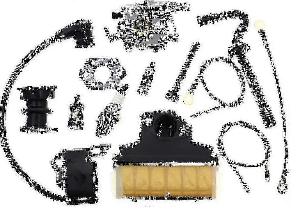 Carburetor For Stihl 021 023 025 Ms210 Ms230 Ms250 Chainsaw Carb With 1123 160 1650 Air Filter Ignition Coil Fuel Line Tune Up Kit Replace Walbro Wt28