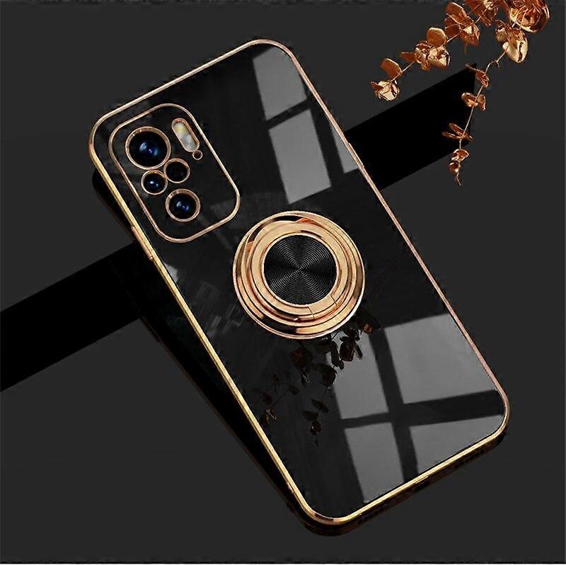 Plating Silicone Case For Xiaomi Mi 10T Pro 11 Redmi Note 10 Pro Max 10S 10Pro Note10 S Soft Frame Shell Covers With Ring Holder