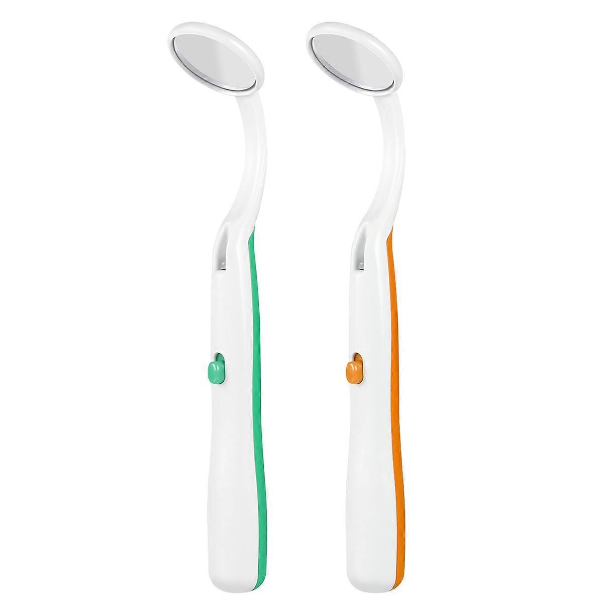 Practical Inspection Mirror Equipped with LED Light for Tooth Examination