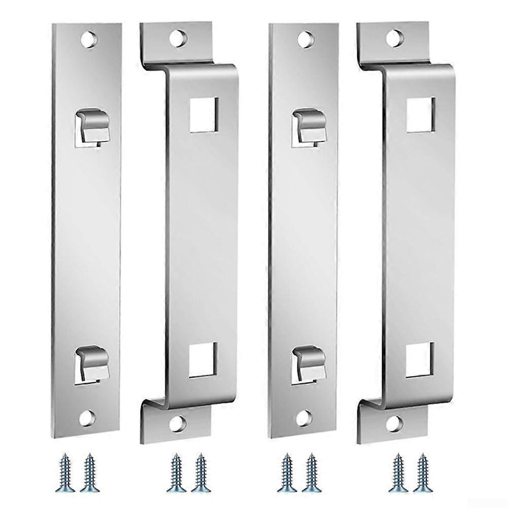 EFFICIENT BIRD HOUSE BRACKET STAINLESS STEEL DESIGN WITH CARPENTER SCREWS FOR EASY SE 2 sets
