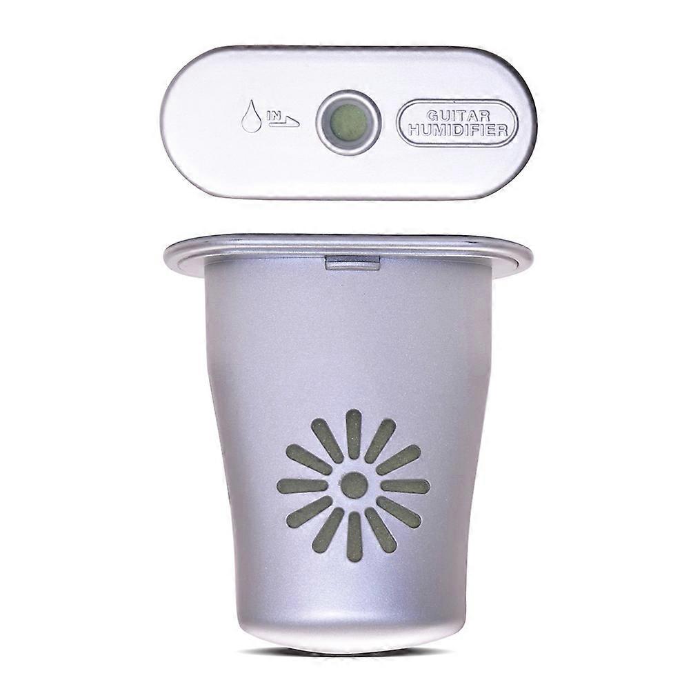 Acoustic Guitar Humidifying Cream Moisturizer Prevent Cracking Silver Rectangular Simple Design For Acoustic Guitar 1Set