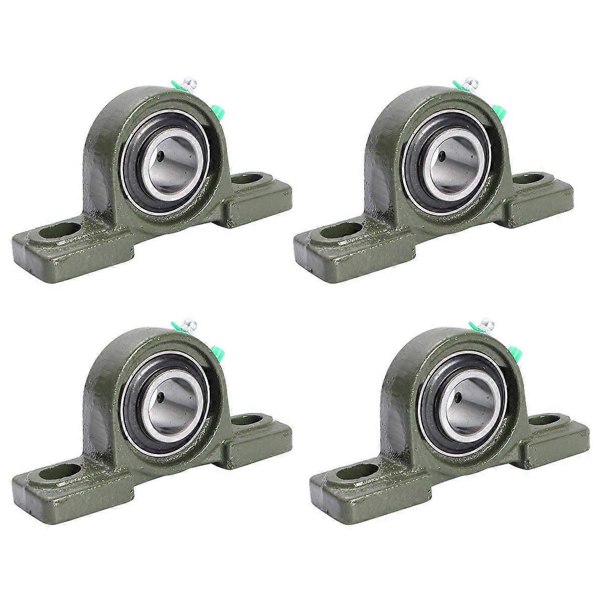 Bearing With Housing Self Aligning Vertical Outer Spherical Bearings Precision Machinery Green Versatility 4Pcs