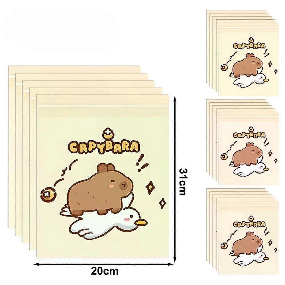 Cartoon Capybara Car Disposable Garbage Bag Portable Universal Auto Door Seat Household Thickened Desktop Trash Can