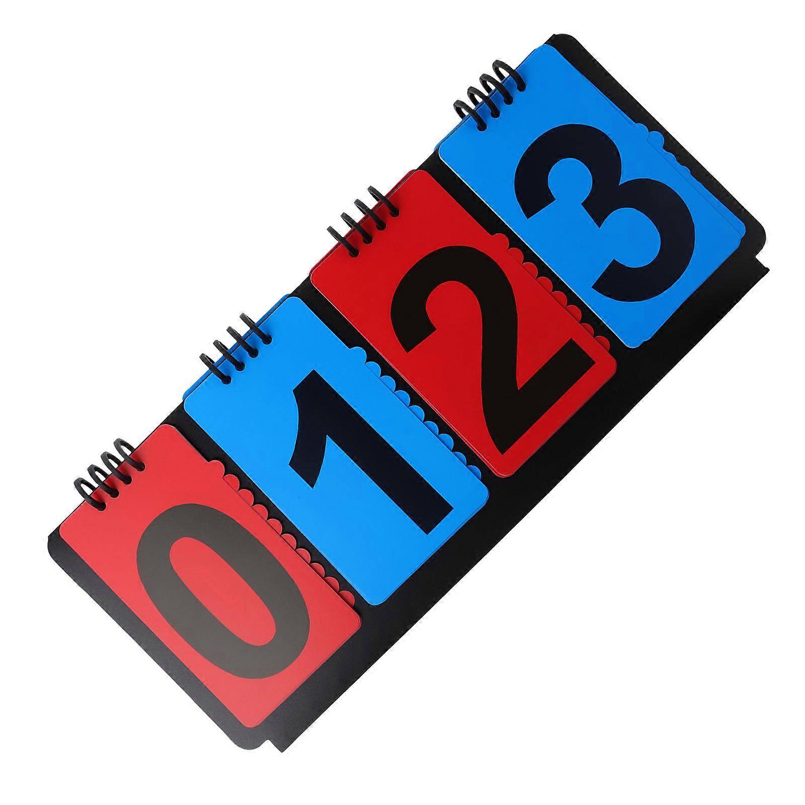 Basketball Scoring Board Portable Scoreboard for Sports Enthusiasts PVC Material Flip Score 1Pack