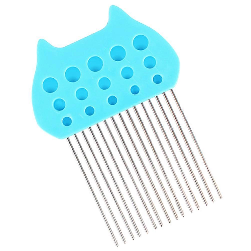 Paper Quilling Comb Reusable Tool for Paper Quilling Blue Plastic Metal