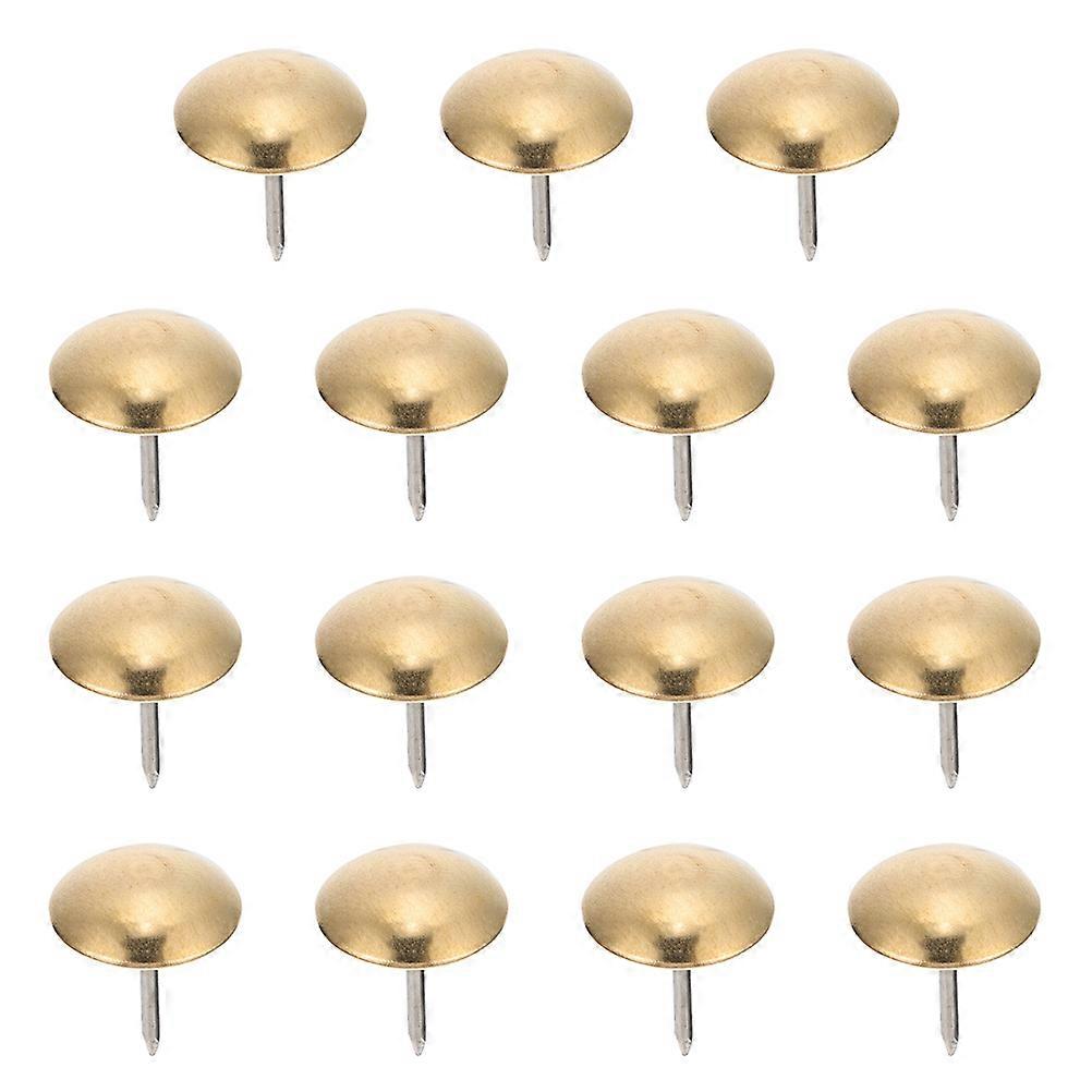 Sofa Decoration Nails Old Fashioned Nails Round Head Mounting Home Decoration Golden 1.8X1.4X1.4CM Fixing 50Pcs