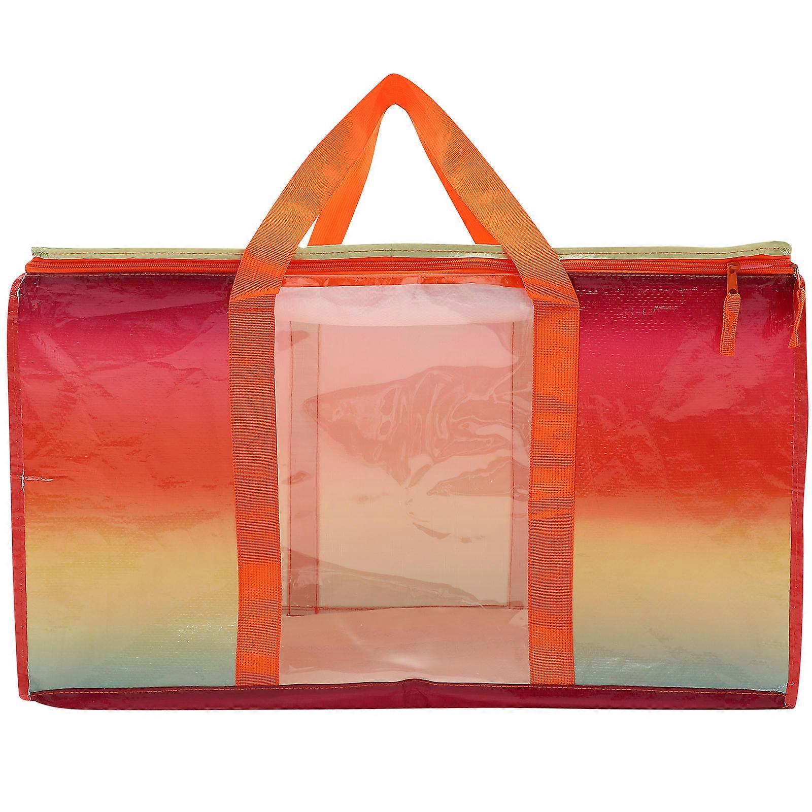 Extra Large Clothes Storage Bag with Clear Window – Space Saving Organizer for Bedding, Pillows, and Seasonal Clothing – Ideal for Home, Hotel, and