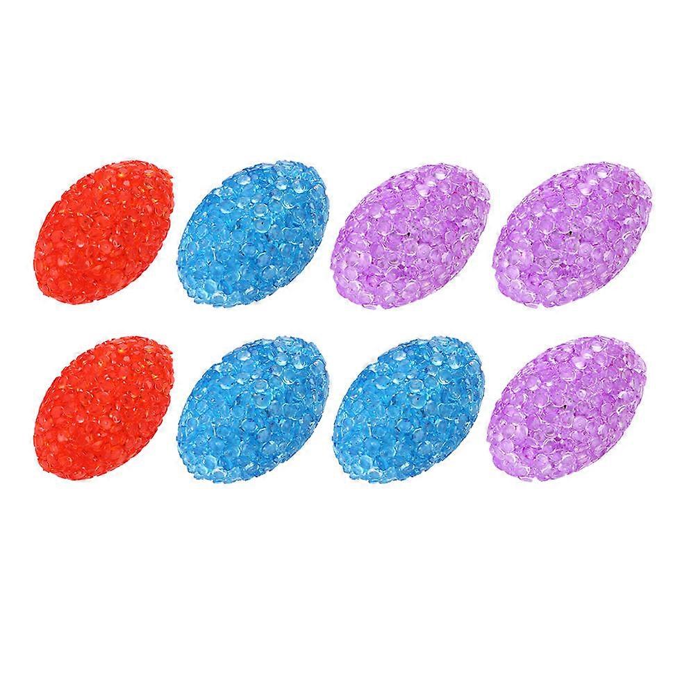 Cat Teething Toy Oval Shape with Bell for Playtime Assorted Color 5X3CM Pet Teasing 10Pcs
