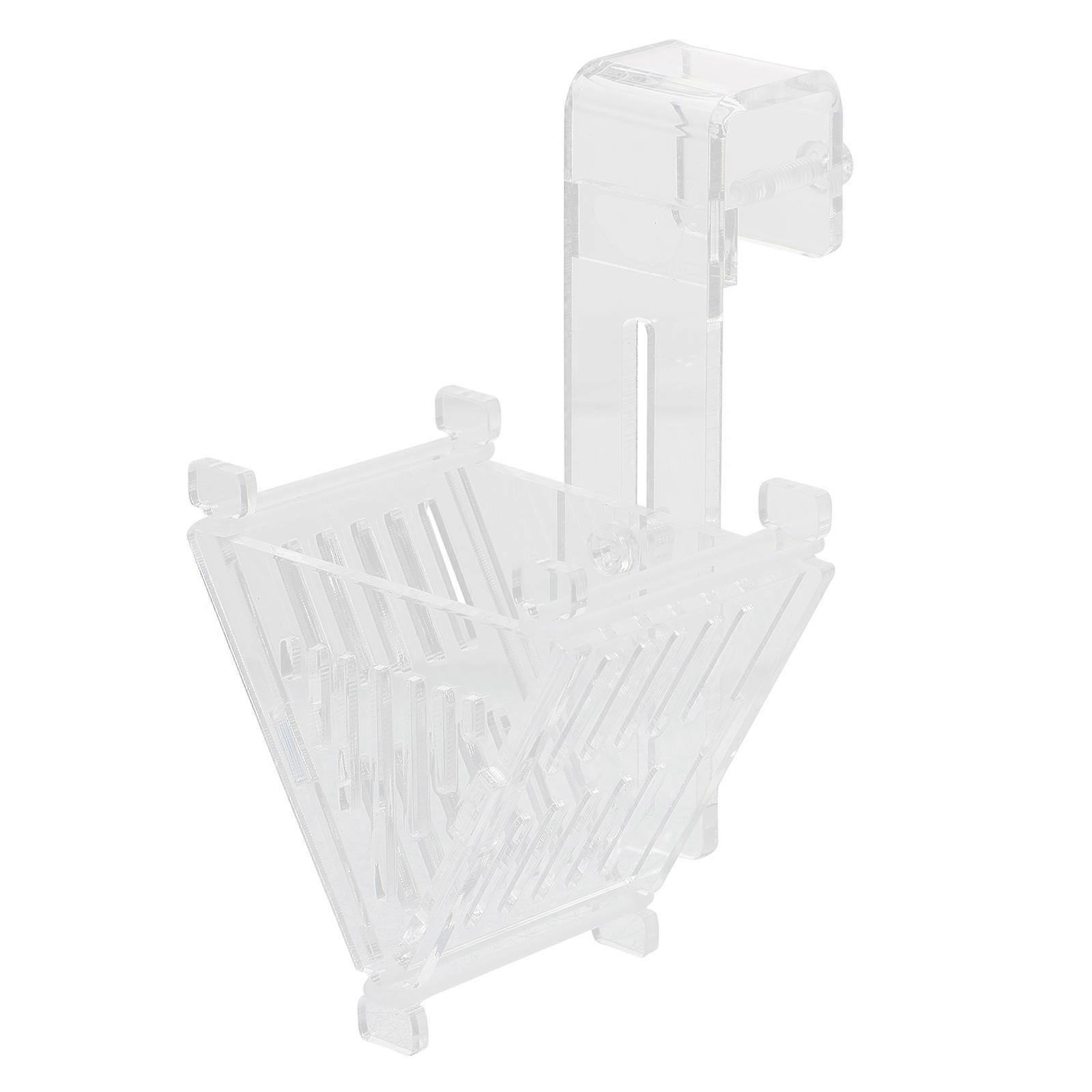 Fish Feeder Dish Tapered 10x6.7x4.5cm 1Set Water Flow Control