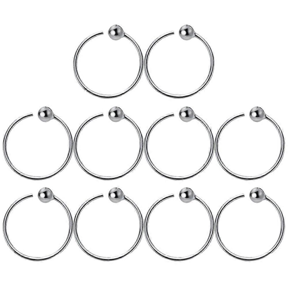 Here's a polished product description for your **10pcs Septum Hoop Earrings Set**:
**✨ 10pcs Septum Hoop Earrings for Women – Stylish Cartilage