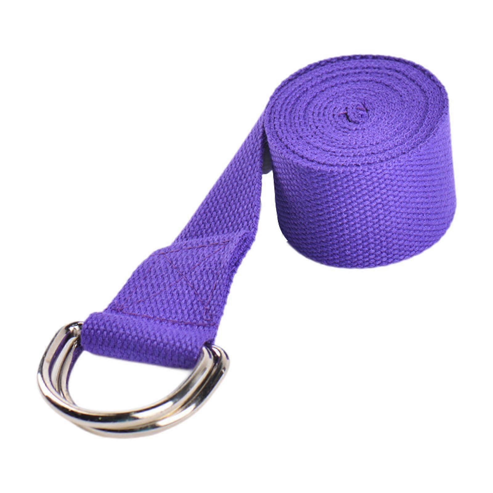 Yoga stretching belt, Yoga belt, Pilates rope, lightweight, elastic resistance band, exercise band for outdoor exercises Violet