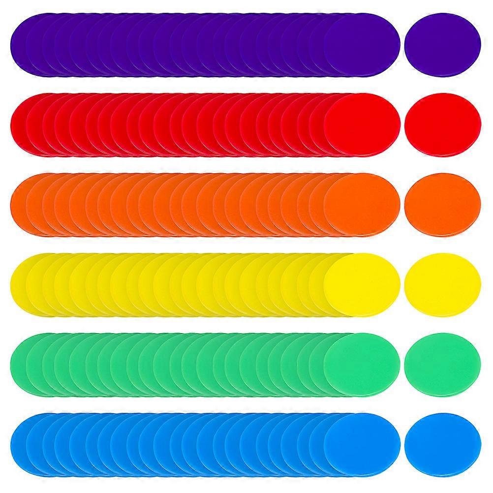 200pcs Plastic Counting Chips for Math Learning, Educational Colored Discs for Classroom Activities