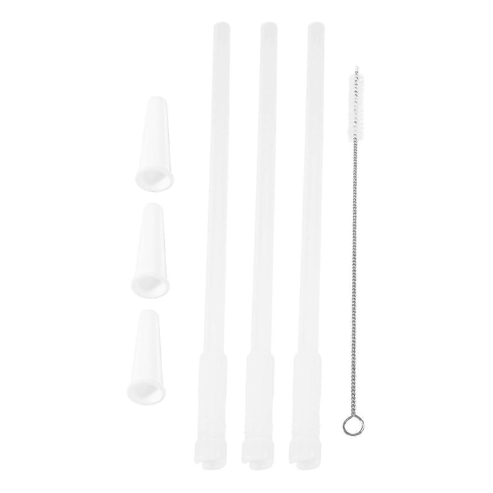 Straws Compatible Gallon Water Bottle , Reusable Adjustable Straws for 1000Ml/2000Ml Jug, 3 Straws