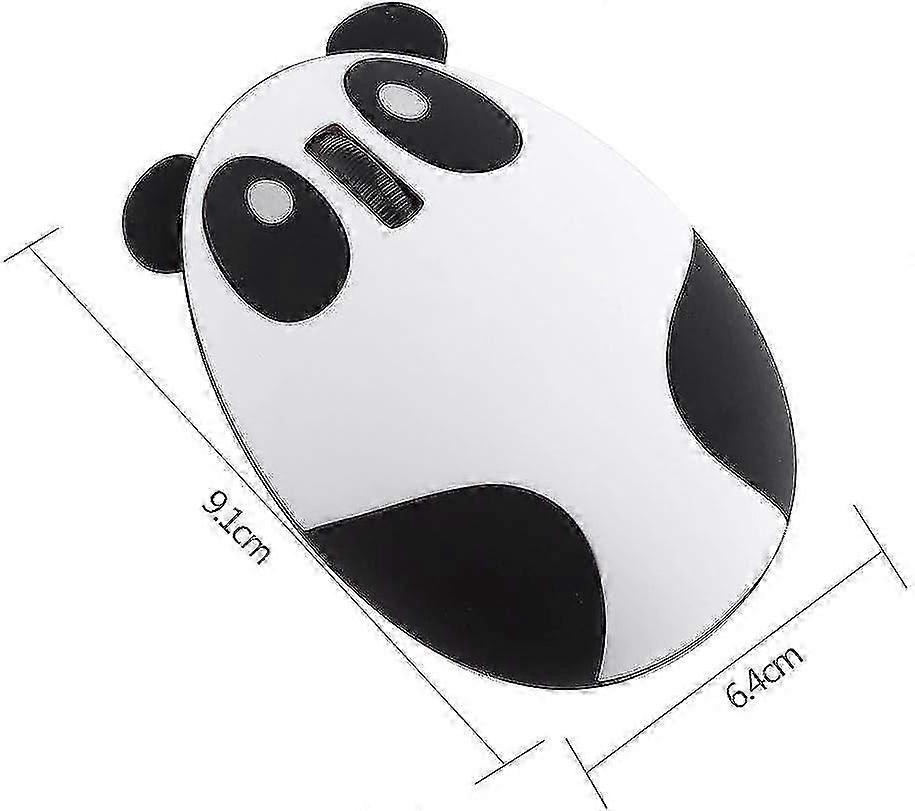 Bluetooth Panda Mouse - Slim Wireless Mouse with LED Less Noise (Panda)