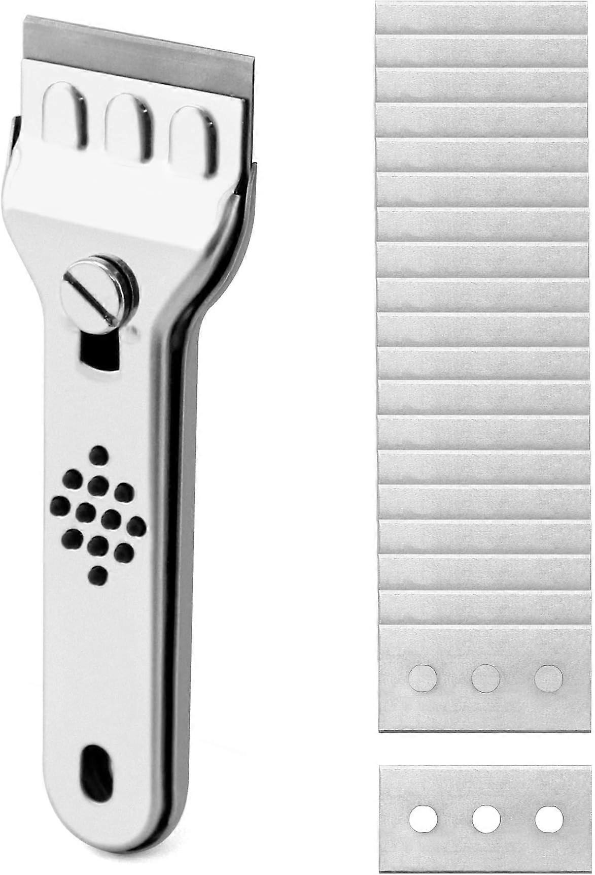 1pcs stainless steel scraper, including 20 replacement blades