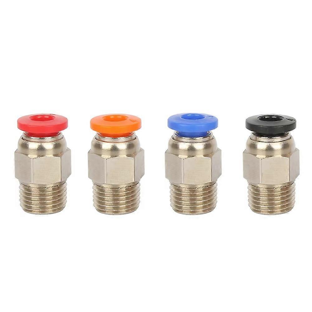 4Pcs PC4-01 Quick Connector Straight Through Pneumatic Connector