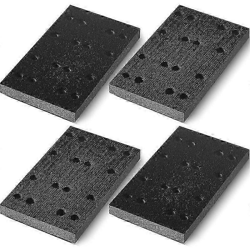 4 Pcs Soft Black Foam Sanding Pads Interface Sander Backing Pad for RS400 LS130 Sander