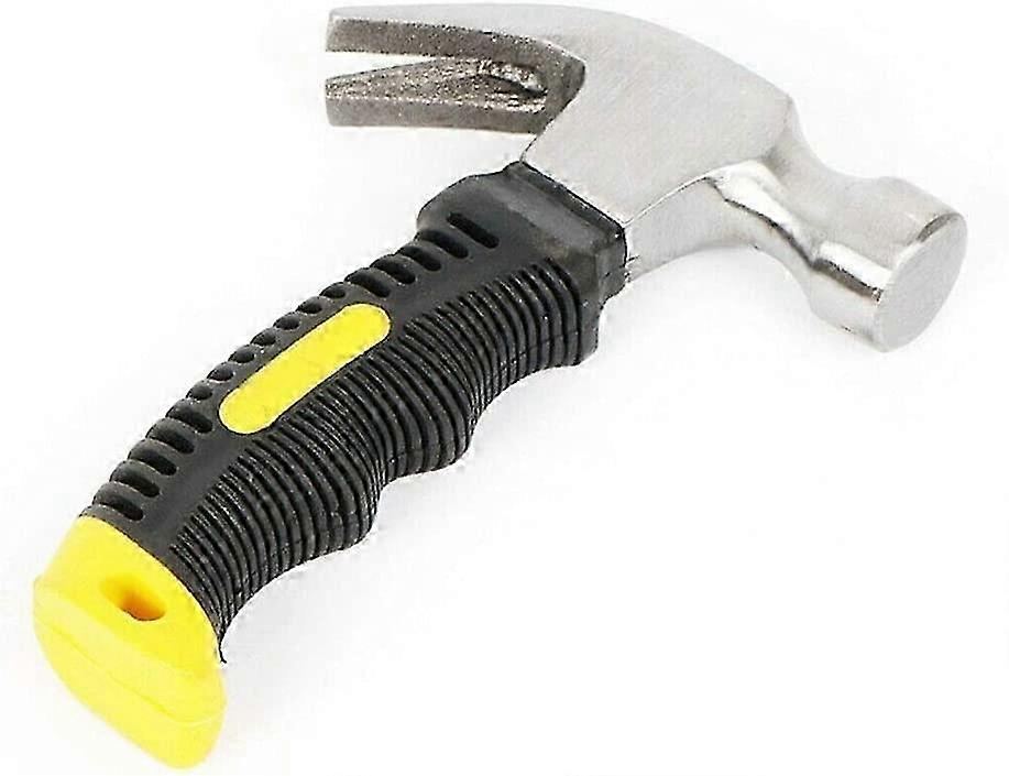 10 Oz Mini Claw Hammer with Fiberglass Handle - Compact Stubby Hammer for Nails Tool
