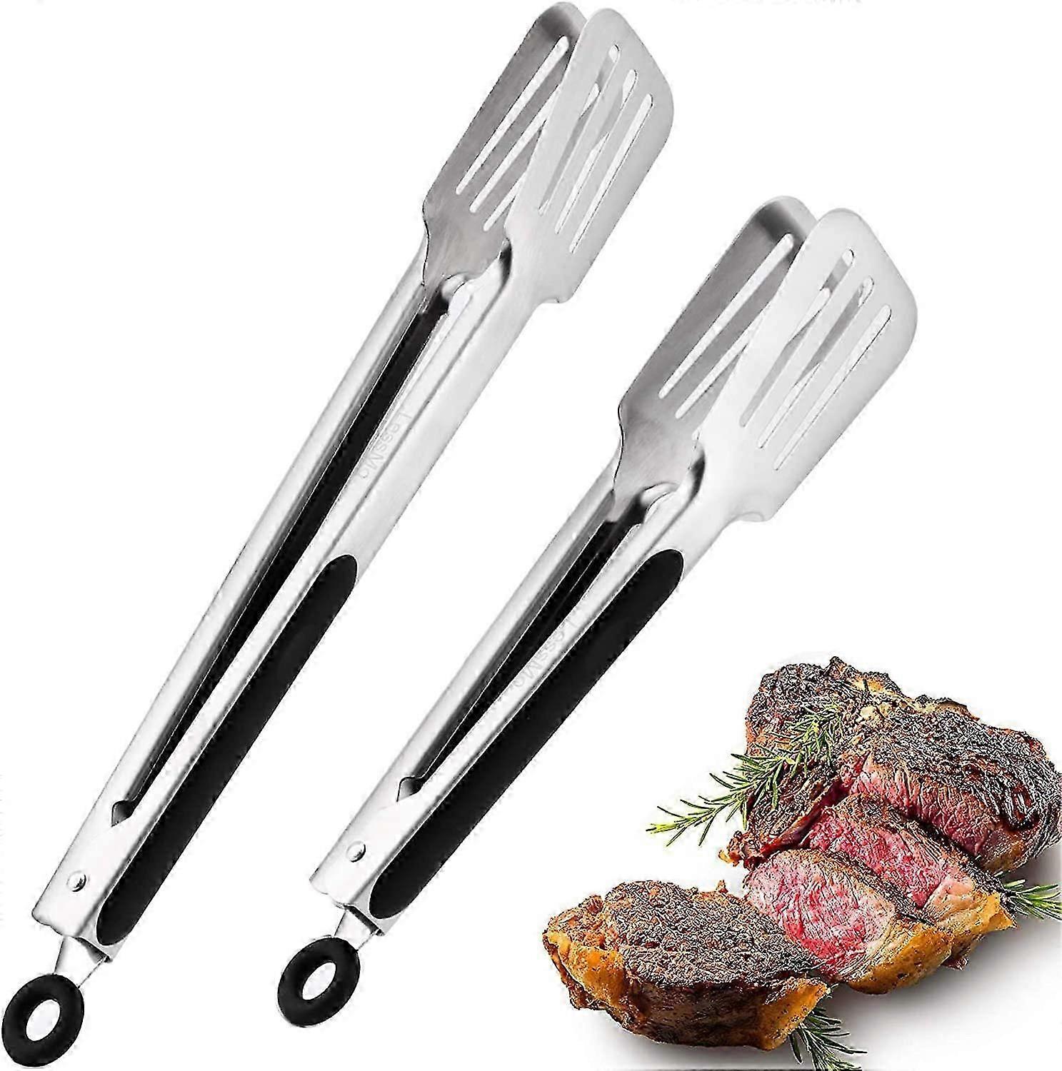 Versatile Stainless Steel Tongs Set for Cooking