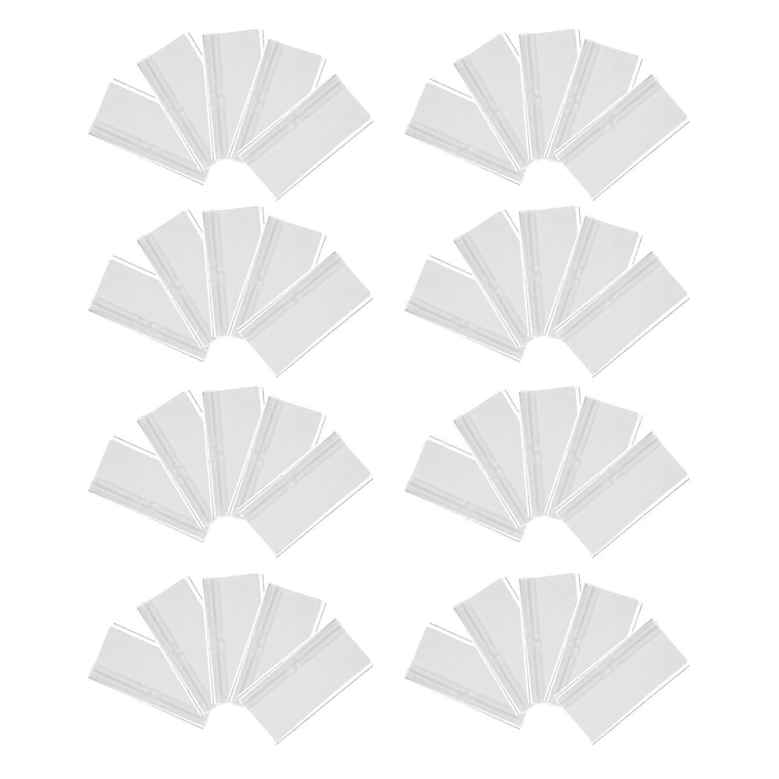 Clear Plastic Label Holders Clips for Price Cards   Transparent Design for Supermarket Storage Bins and Efficient Sign Display (50 Pieces)