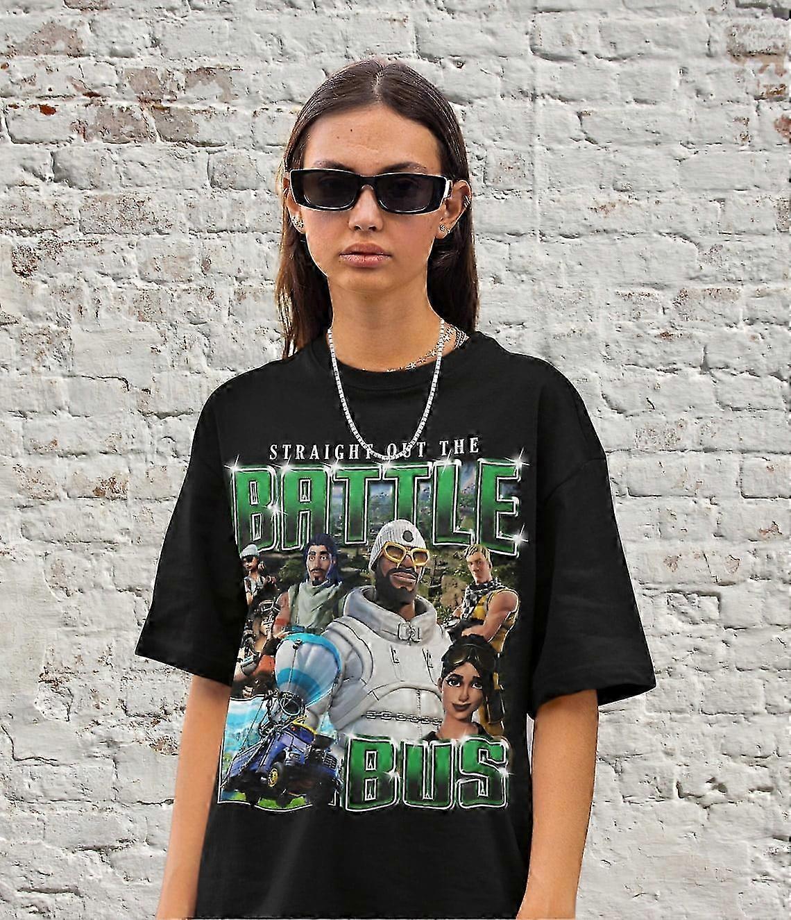 Retro Straight Out The Battle Bus, Survival Program Gamer Gift for 90s Fans