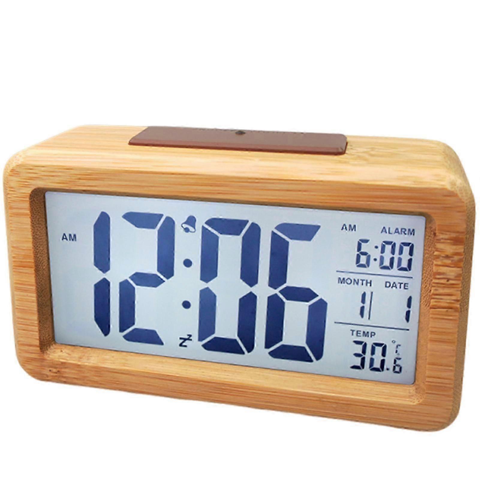 Decorative Wooden Desk Clock for Study and Bedside Table Use