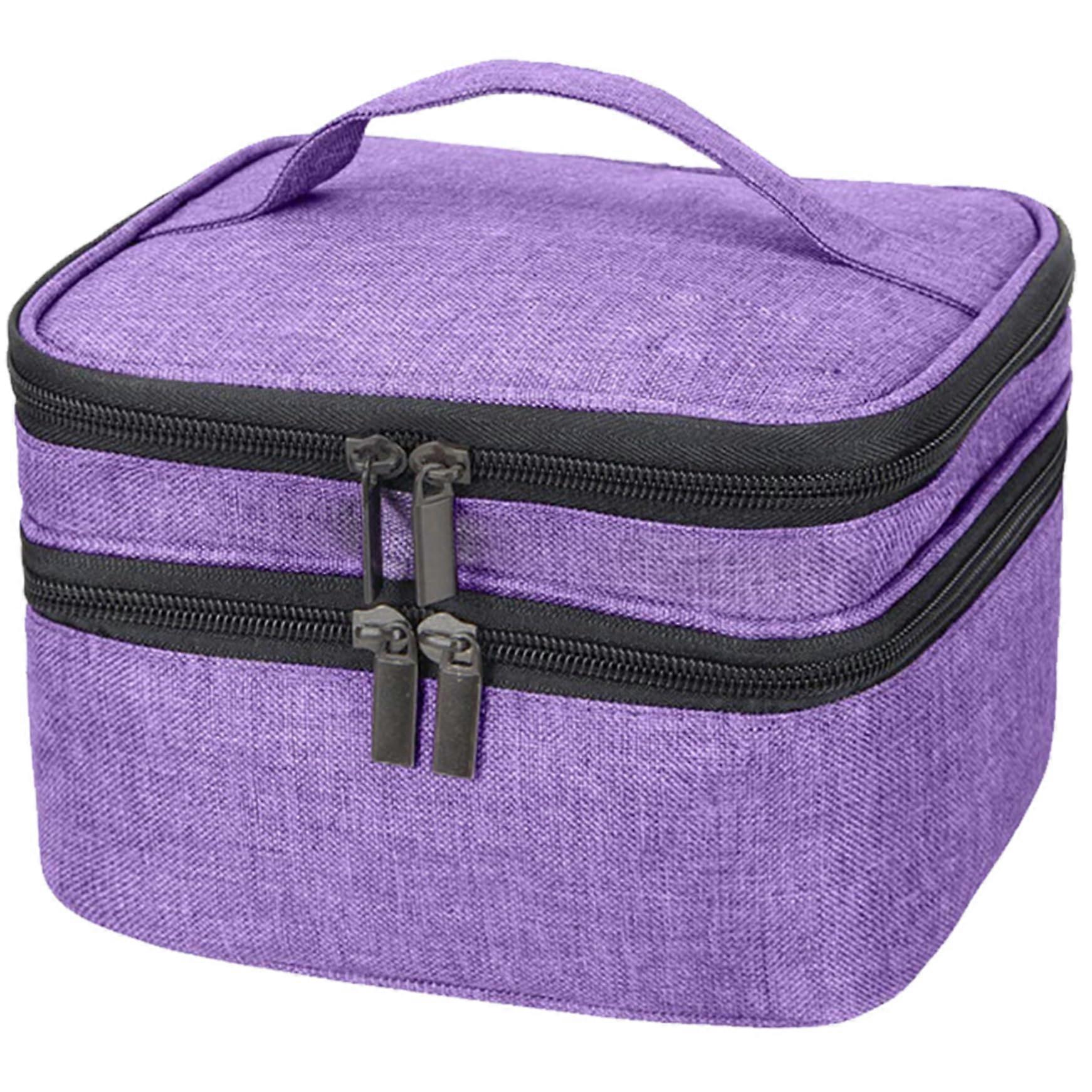 Nail Polish Organizer, Double Layer Storage Case, Travel Bag