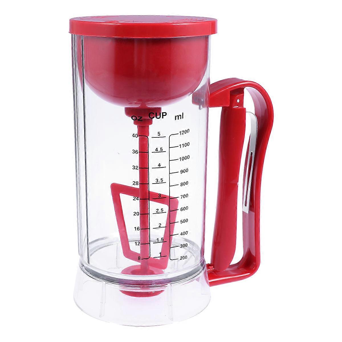 Batter Mixer And Dispenser Electric Pancake Machine For Kitchen Use Red 17.5 X 12 X 24 Cm Batter Dispensing 1Set