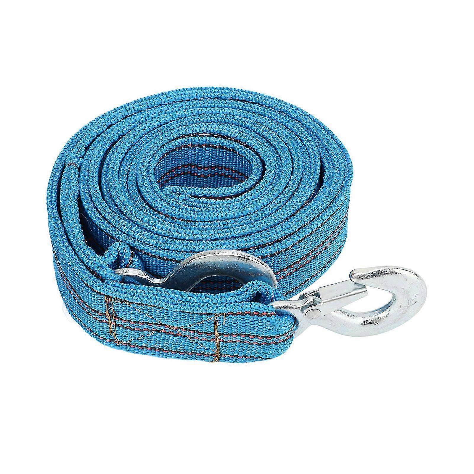 Tow Strap with Hook 13ft Length 5 Ton Load High Strength Nylon for Automobile SUV RV Trailer ATV