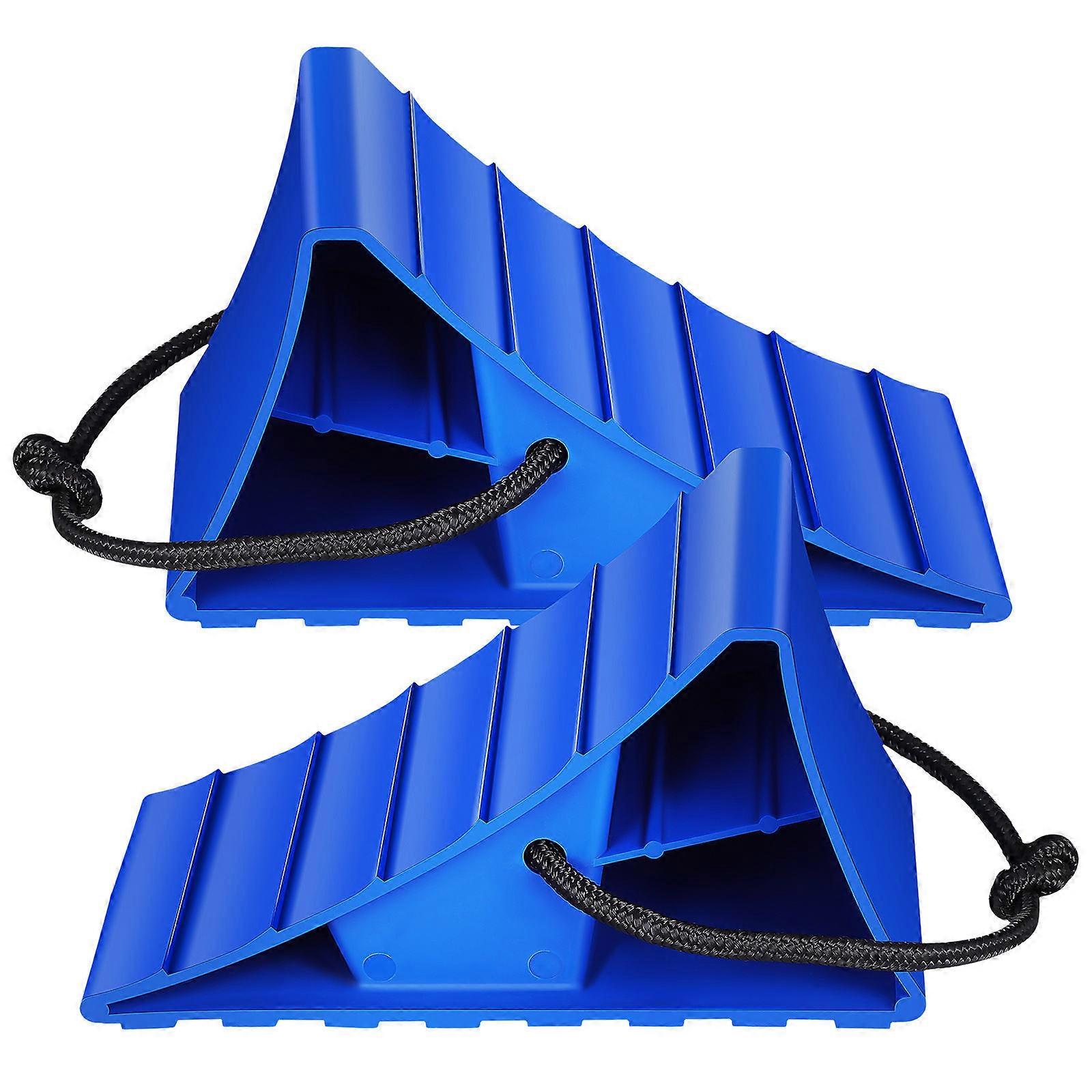 Heavy Duty Wheel Chocks Sturdy Tire Stoppers for RVs, Trailers & Trucks Durable Wheel Blocks for Stability & Traction in Various Settings