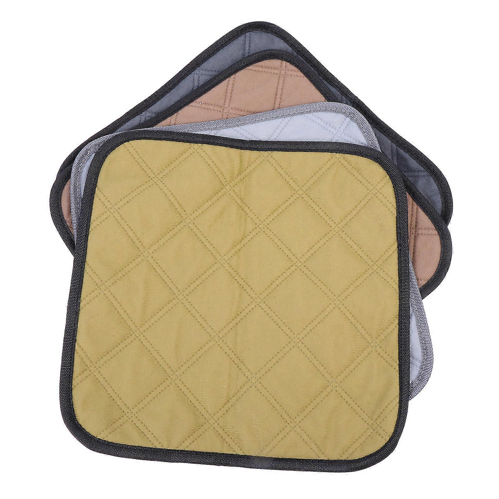 Hamster Bedding Pads Pet Cage Liner Set Breathable Green 30X30X0.1CM No Deformation 4Pcs