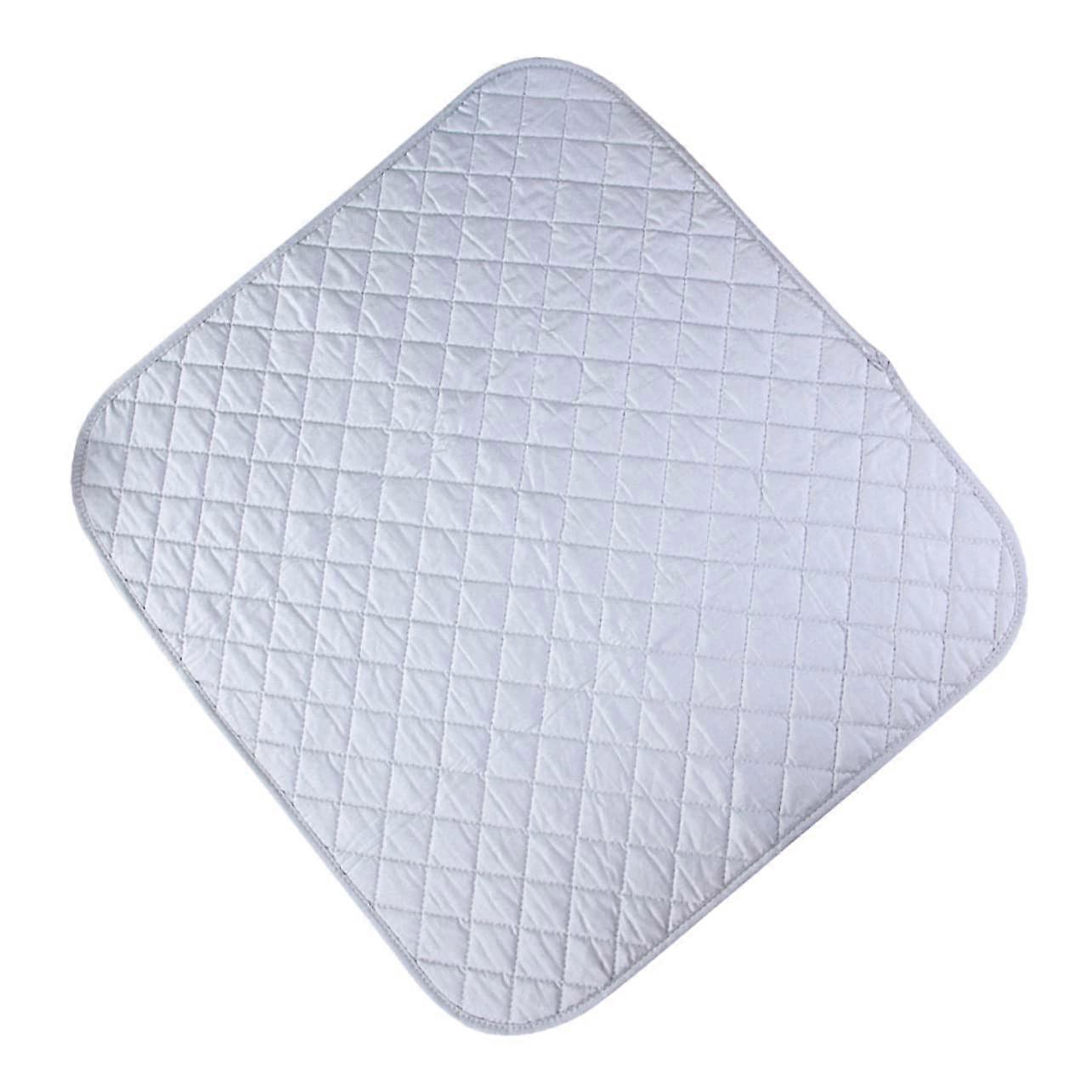 Thermal Insulation Cushion Ironing Mat, Foldable Ironing Mat For Clothes, White Baroque Brooch Design