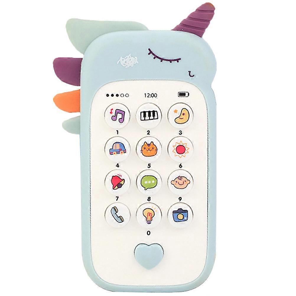 Cute Cartoon Musical Phone for Teething Babies – Interactive Learning Toy with Bright Colors and Smooth Design for Sensory Play