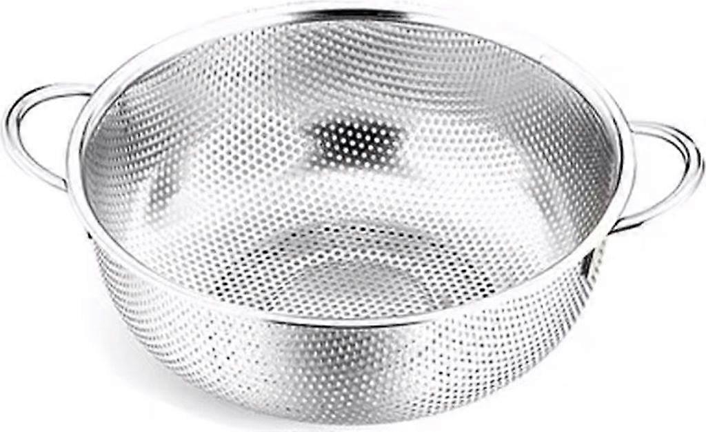 Micro strainer with stainless steel handle and base