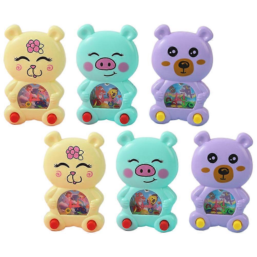 Childrens Toys Water Ring Toss Games Handheld Water Toy Travel Entertainment 6Set